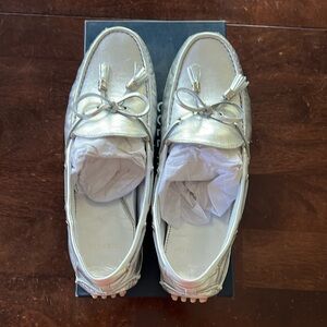 Cole Haan leather driving moccasins.